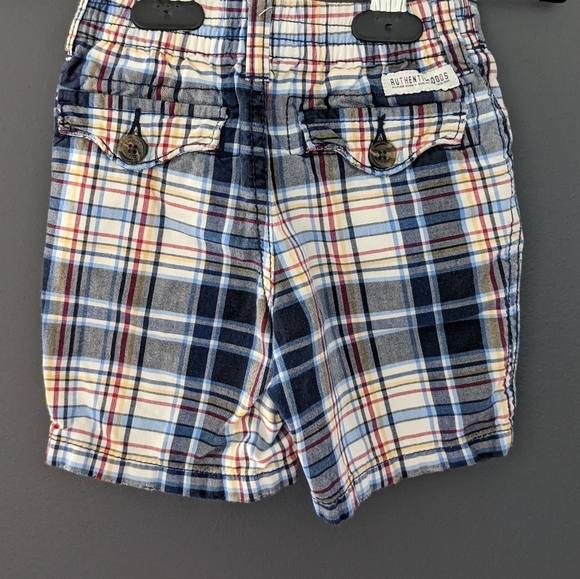 Tommy Hilfiger navy blue plaid shorts - Picture 2 of 3